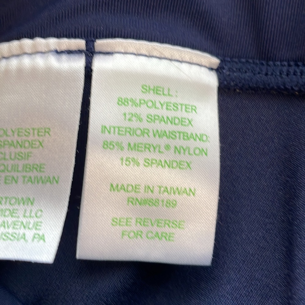 Lilly Pulitzer Navy Leggings with Gold Palm Print - Picture 13 of 16